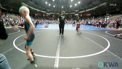 61 lbs Quarterfinal - Brady Boles, Mustang Bronco Wrestling Club vs Mason Londo, Keystone Wrestling Club