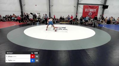 73 kg Rr Rnd 1 - Tyler Shea, South Side Blue vs Luca Felix, Felix Wrestling Academy