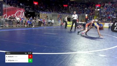 90 lbs Consy 2 - Holden Abbott, Towanda vs Conner Wilpula, Mercer