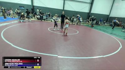 78 lbs Semifinal - Jaxon Aguilar, All-Phase Wrestling Club vs Greyson Molano, Hillsboro Mat Club