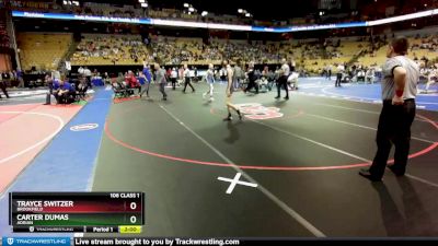 106 Class 1 lbs Quarterfinal - Trayce Switzer, Brookfield vs Carter Dumas, Adrian