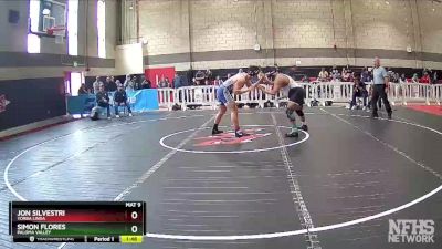 220 lbs Quarterfinal - Simon Flores, Paloma Valley vs Jon Silvestri, Yorba Linda