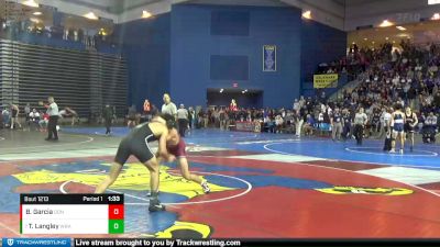 150 lbs Champ. Round 3 - T.J. Langley, Western Reserve Academy vs Benjamin Garcia, Don Bosco Prep