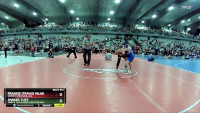 120 lbs Quarterfinal - Frankie (Travis) Milne, Victory Wrestling-AAA vs Parker Yust, Seneca Youth Wrestling Club-AAA