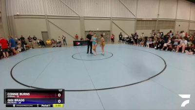 117 lbs Placement Matches (8 Team) - Connie Burns, Kansas vs Gigi Bragg, Michigan