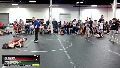 52 lbs Placement (4 Team) - Cai Becker, Dragon United vs Parker Mangum, NC National Team