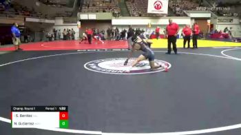 70 lbs Champ. Round 1 - Samuel Benitez, California vs Nicolas Gutierrez, Arreola Wrestling Club (AWC)