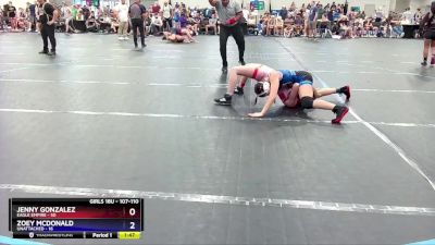 107-110 lbs Round 5 - Jenny Gonzalez, Eagle Empire vs Zoey McDonald, Unattached