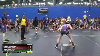 115 lbs Round 1 (6 Team) - Isaac Leonard, Untouchables Purple vs Sam Westfall, Elite Athletic Club