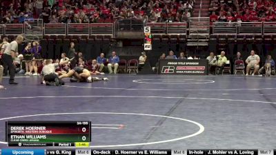 3A-195 lbs Champ. Round 1 - Derek Hoerner, Epworth, Western Dubuque vs Ethan Williams, Clear Creek-Amana