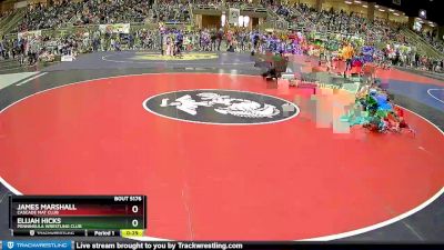 117 lbs Quarterfinal - Elijah Hicks, Penninsula Wrestling Club vs James Marshall, Cascade Mat Club