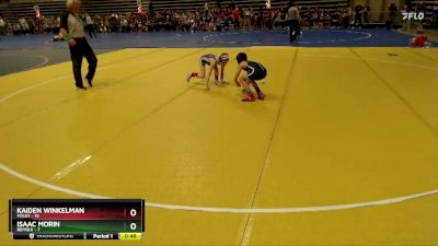 70 lbs Semis (4 Team) - Kaiden Winkelman, Foley vs Isaac Morin, Bemidji