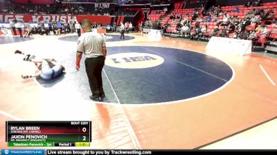 3A 190 lbs Quarterfinal - Jaxon Penovich, Mt. Prospect (Prospect) vs Rylan Breen, Chicago (Mt. Carmel)