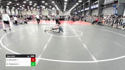 138 lbs Consi Of 64 #2 - Gunner Marshall, NC vs Nicholas Migliaccio, NY