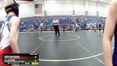 56 lbs Cons. Semi - Jace Kaufmann, Trojan Youth Wrestling vs Eli Michael, Contenders Wrestling Academy