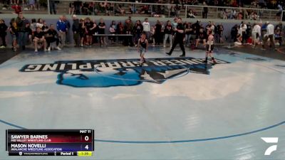 59 lbs X Bracket - Sawyer Barnes, Mid Valley Wrestling Club vs Mason Novelli, Avalanche Wrestling Association