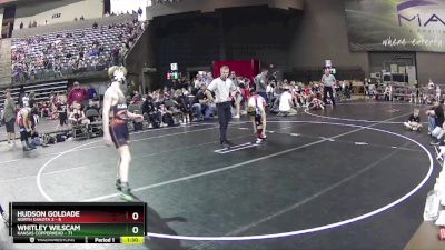 130 lbs Round 4 (6 Team) - Whitley Wilscam, Kansas Copperhead vs Hudson Goldade, North Dakota 2