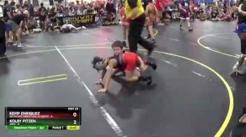 46 lbs Round 5 (6 Team) - Kolby Pitzen, ARES vs Kemp Enriquez, No Escape Wrestling Academy