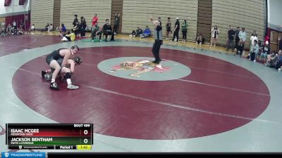 190 lbs Quarterfinal - Isaac McGee, Mountain View vs Jackson Bentham, Faith Lutheran