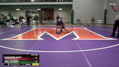 126 lbs Cons. Round 3 - Alexander Wiatt, Penninsula Catholic vs Niko Cochran, Catholic High School