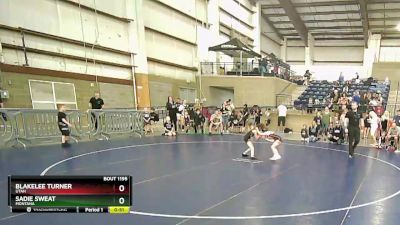 55-60 lbs Round 2 - Sadie Sweat, Montana vs Blakelee Turner, Utah