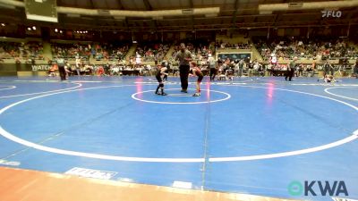 49 lbs Quarterfinal - Carson Hunt, Weatherford Youth Wrestling vs Eland Terrel, Black Fox Wrestling Club