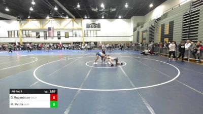 165E lbs Rr Rnd 1 - David Rozenblum, Sacred Heart vs Marcus Petite, Buffalo