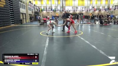 132 lbs Quarterfinal - Magan Blades, Ubasa Wrestling Academy vs Emerson Gregg, The Best Wrestler