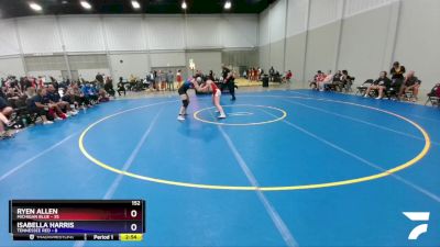 152 lbs Placement Matches (16 Team) - Ryen Allen, Michigan Blue vs Isabella Harris, Tennessee Red