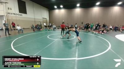 98 lbs Semifinal - Austin Toscano, NXT Level Wrestling Academy vs Henry O`Halloran, Scots Wrestling Club