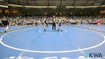 96 lbs Semifinal - Carsten Cagle, Harrah Little League Wrestling vs Conner Chancellor, Salina Wrestling Club