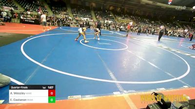 84 lbs Quarterfinal - Adin Wessley, Kansas Young Guns vs Elijah Castanon, Miami Wrestling Club