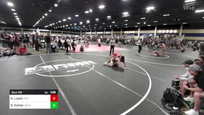 126 lbs Quarterfinal - Aj Lopez, Grindhouse WC vs Benjamin Kohler, Wasatch WC