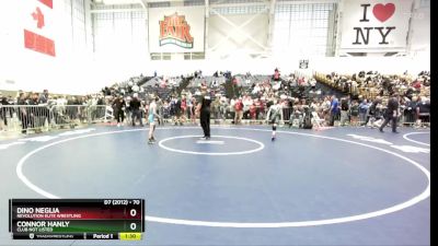 70 lbs Semifinal - Connor Hanly, Club Not Listed vs Dino Neglia, Revolution Elite Wrestling