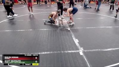 108/115 Round 1 - Shiloh Moran, Geogira vs Scott Skumautz, Harris County Youth Wrestling