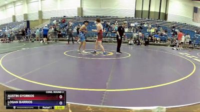 138 lbs Cons. Round 2 - Austin Gyorkos, MI vs Logan Barrios, IL