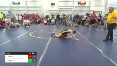 90 lbs Pools - Dylan Gue, 84 Athletes (VA) vs Liam Eye, WV Wild 2