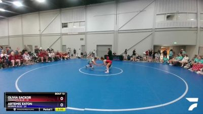 112 lbs Placement Matches (8 Team) - Olivia Sackor, Minnesota Blue vs Artemis Eaton, Georgia Blue