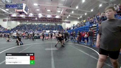 100 lbs Semifinal - Holden Smith, Piedmont vs Zebulon Harrington, Choctaw Ironman Youth Wrestling