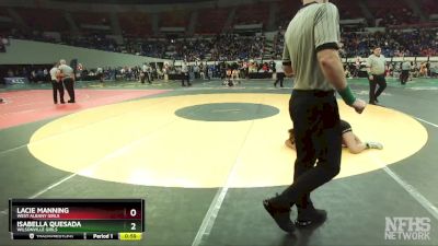 6A/5A Girls 120 Quarterfinal - Lacie Manning, West Albany Girls vs Isabella Quesada, Wilsonville Girls