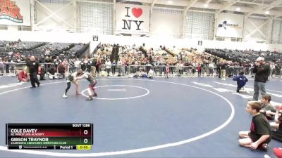 80 lbs Quarterfinal - Cole Davey, B2 Wrestling Academy vs Gibson Traynor, Cazenovia Creatures Wrestling Club