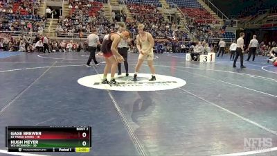 189 lbs Quarterfinal - Gage Brewer, E2-Fargo Davies vs Hugh Meyer, W3-Dickinson