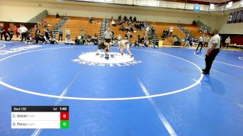 132 lbs Final - Carson Walsh, Pope John XXIII vs David Perez, Ponaganset