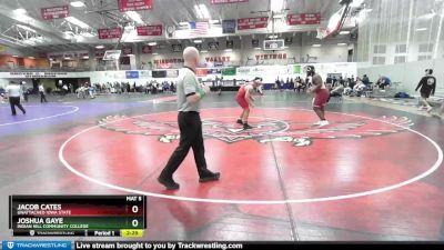 285 lbs Quarterfinal - Jacob Cates, Unattached Iowa State vs Joshua Gaye, Indian Hill Community College