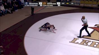 133 pounds - Malyke Hines (Lehigh) vs Josh Koderhandt (Navy)