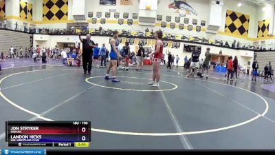 170 lbs Cons. Round 2 - Jon Stryker, Indiana vs Landon Hicks, HSE Wrestling Club