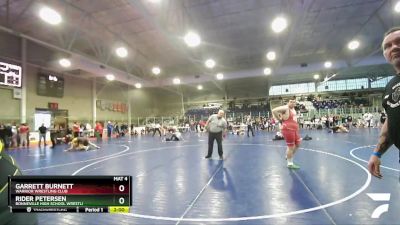 285 lbs Semifinal - Garrett Burnett, Warrior Wrestling Club vs Rider Petersen, Bonneville High School Wrestli