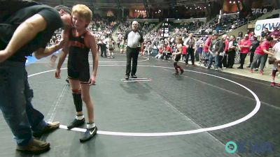 75 lbs Semifinal - Landon Villines, Weatherford Youth Wrestling vs Bronc Sumpter, Vian Wrestling Club