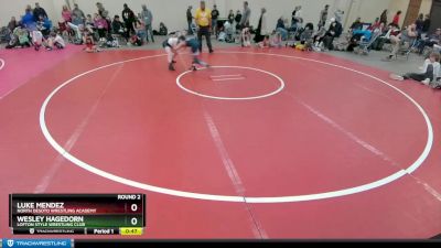 84-86 lbs Round 2 - Luke Mendez, North DeSoto Wrestling Academy vs Wesley Hagedorn, Lofton Style Wrestling Club