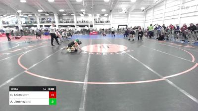 60 lbs Consi Of 16 #2 - Benjamin Atkas, Newtown vs Anthony Jimenez, Grizzlies Wr Ac